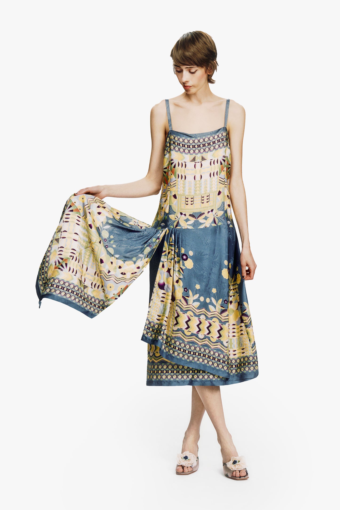 Pueblo Deco Border Dress