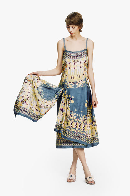 Pueblo Deco Border Dress