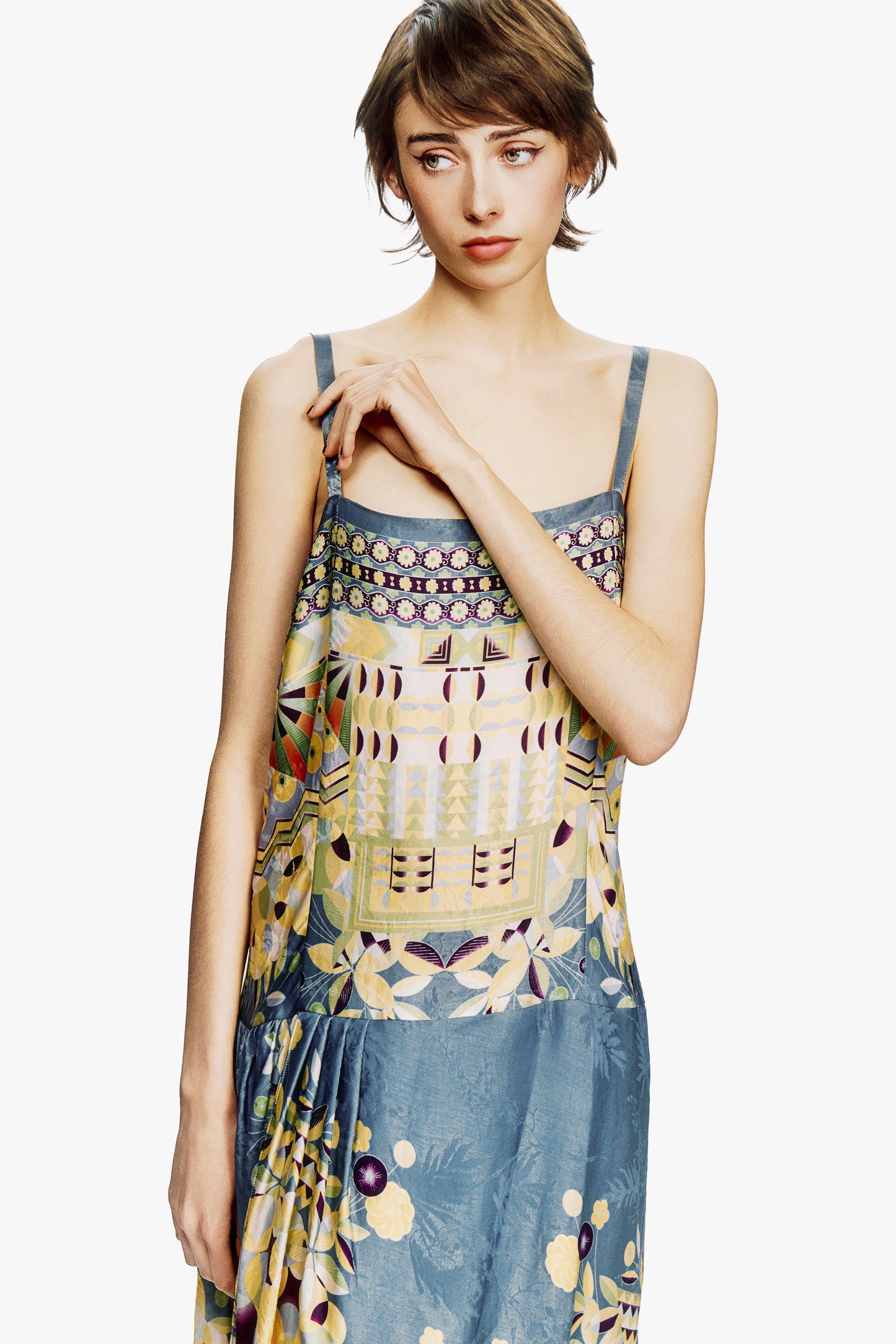 Pueblo Deco Border Dress