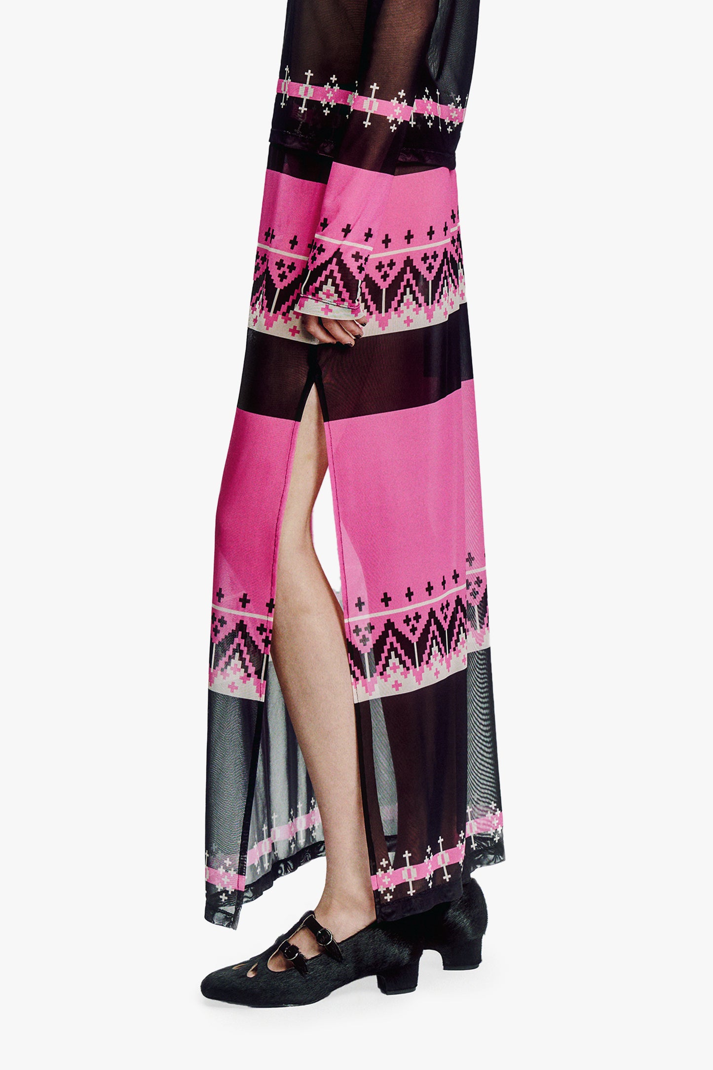 Fair Isle Mesh Skirt