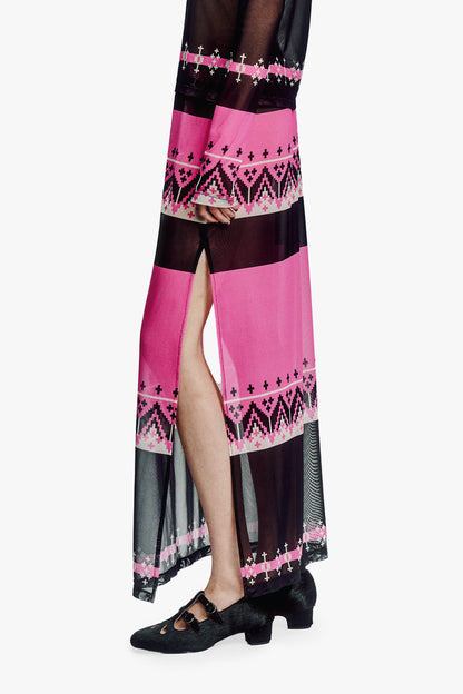 Fair Isle Mesh Skirt