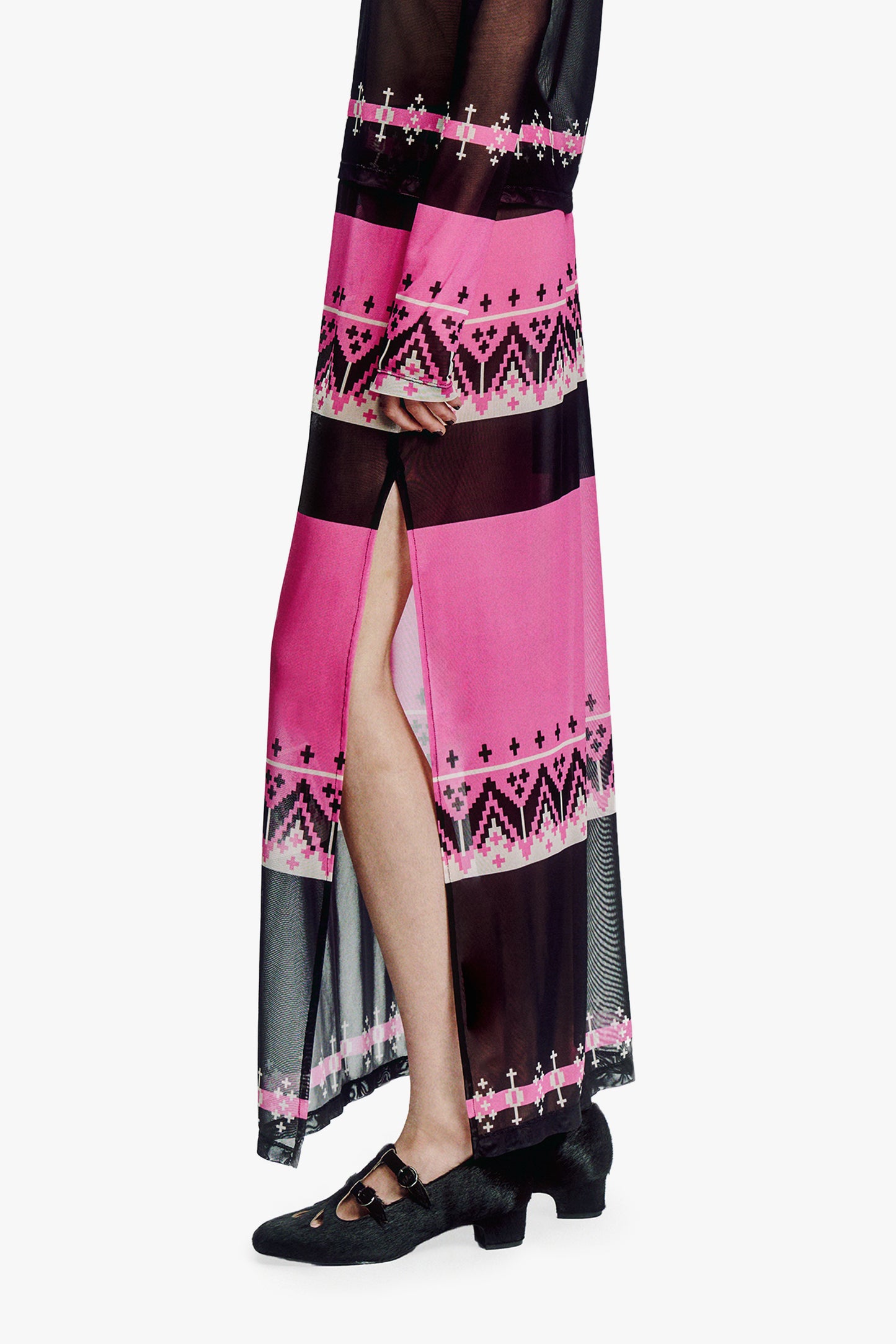 Fair Isle Mesh Skirt