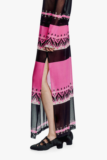 Fair Isle Mesh Skirt