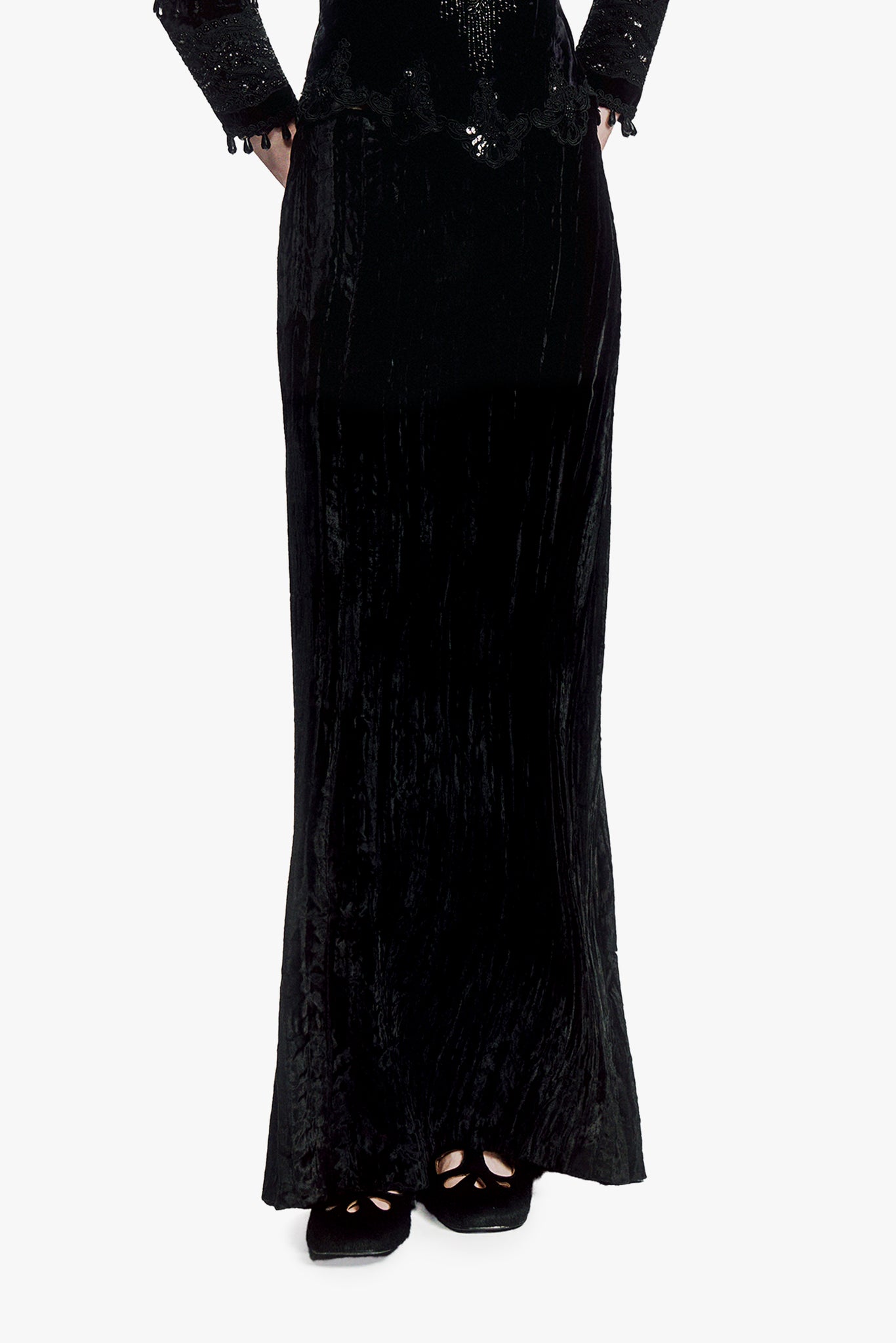 Crushed Velvet Skirt
