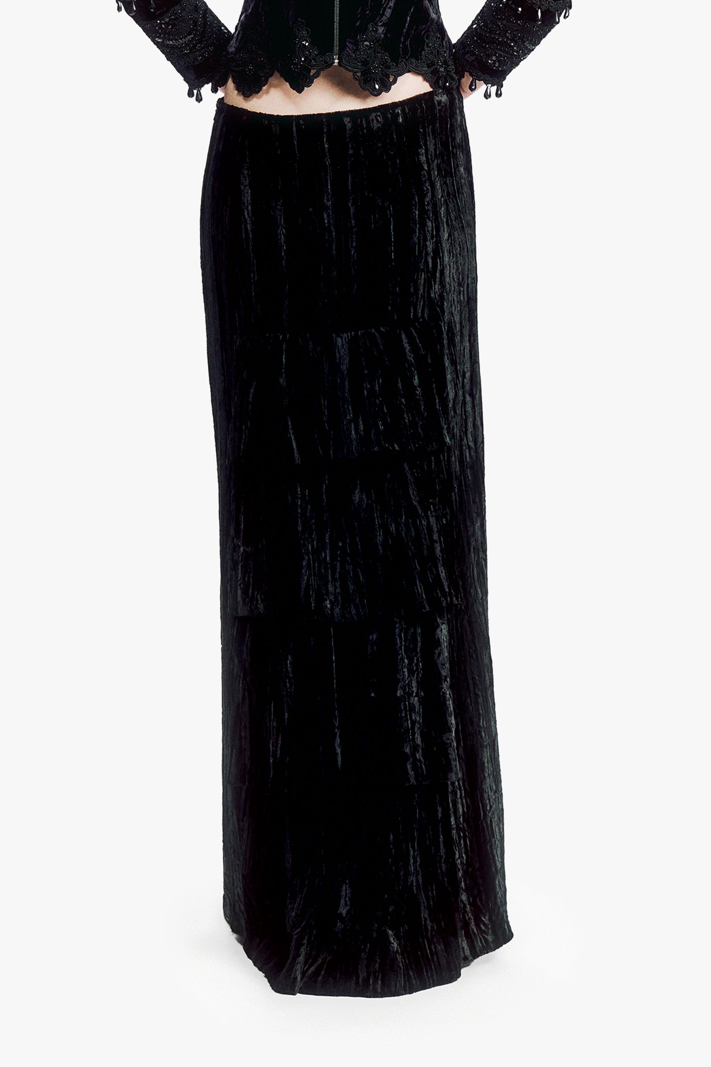 Crushed Velvet Skirt