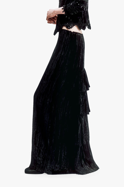 Crushed Velvet Skirt