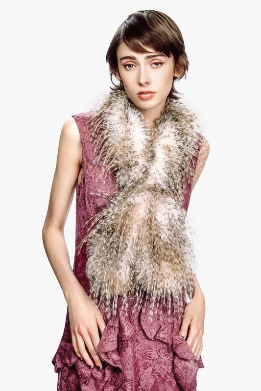 Lynx Faux Fur Scarf