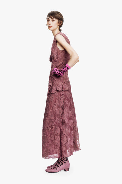 3D Lace Maxi Dress