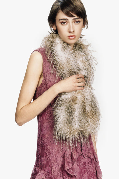 Lynx Faux Fur Scarf