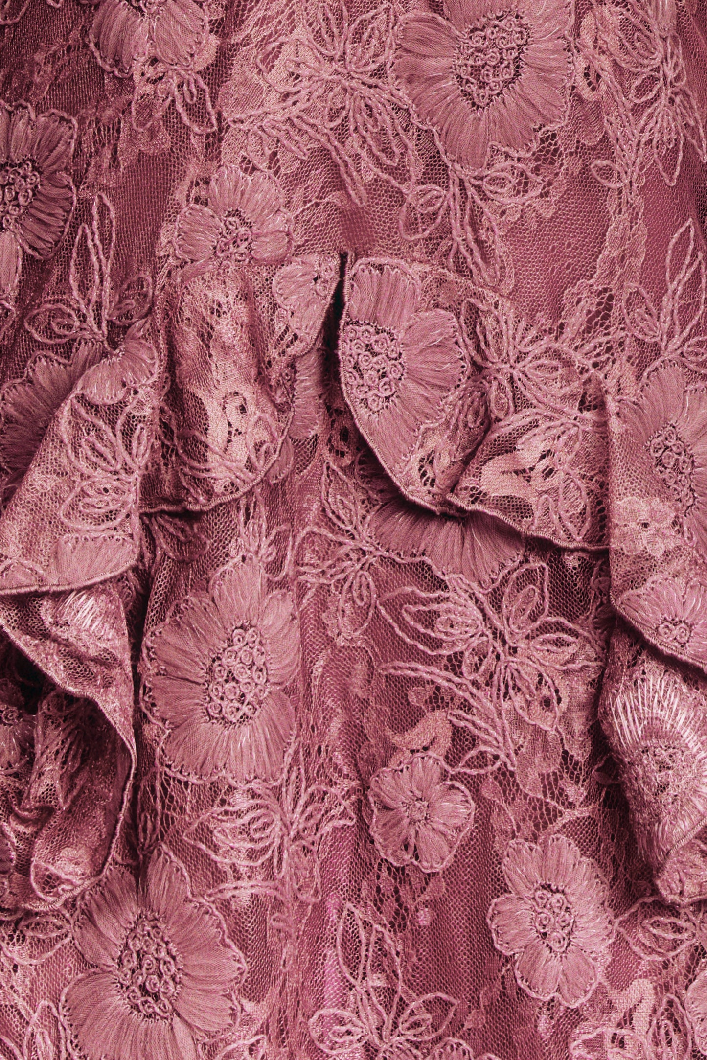 3D Lace Maxi Dress