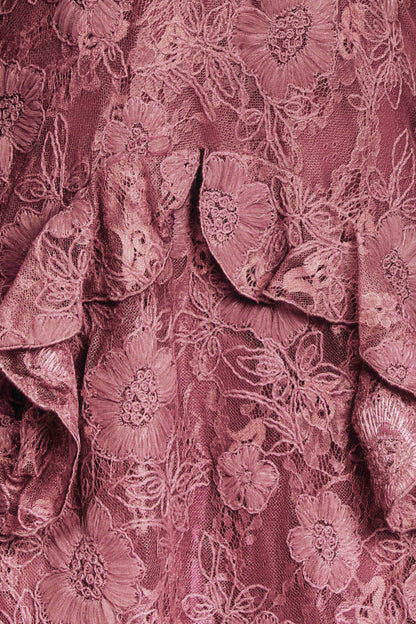 3D Lace Maxi Dress