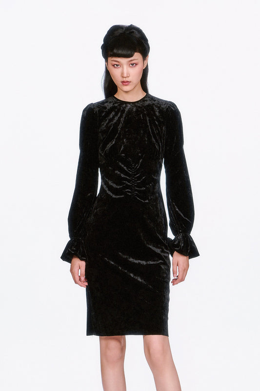 Boudoir Velvet Long Sleeve Dress