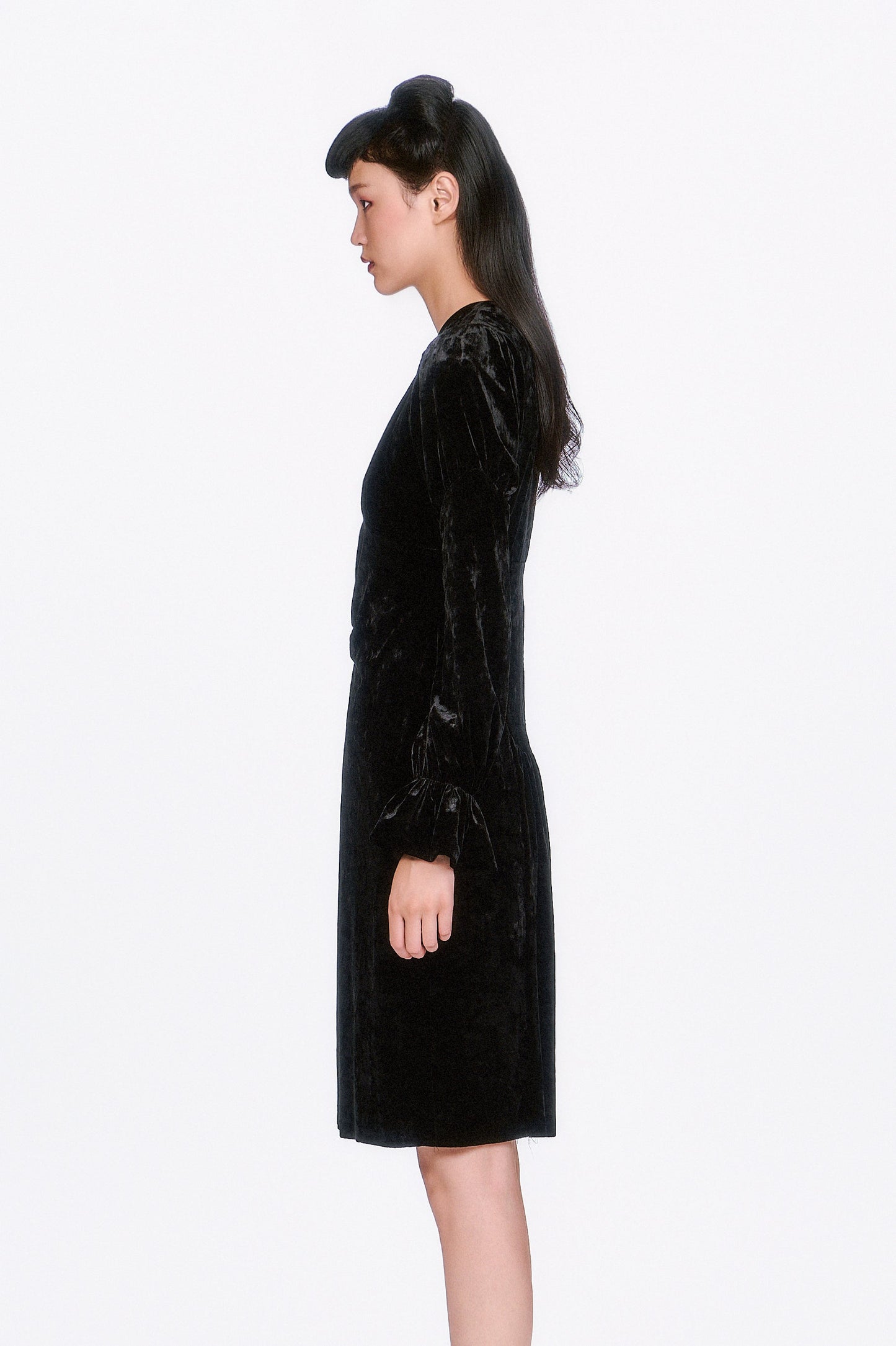 Boudoir Velvet Long Sleeve Dress