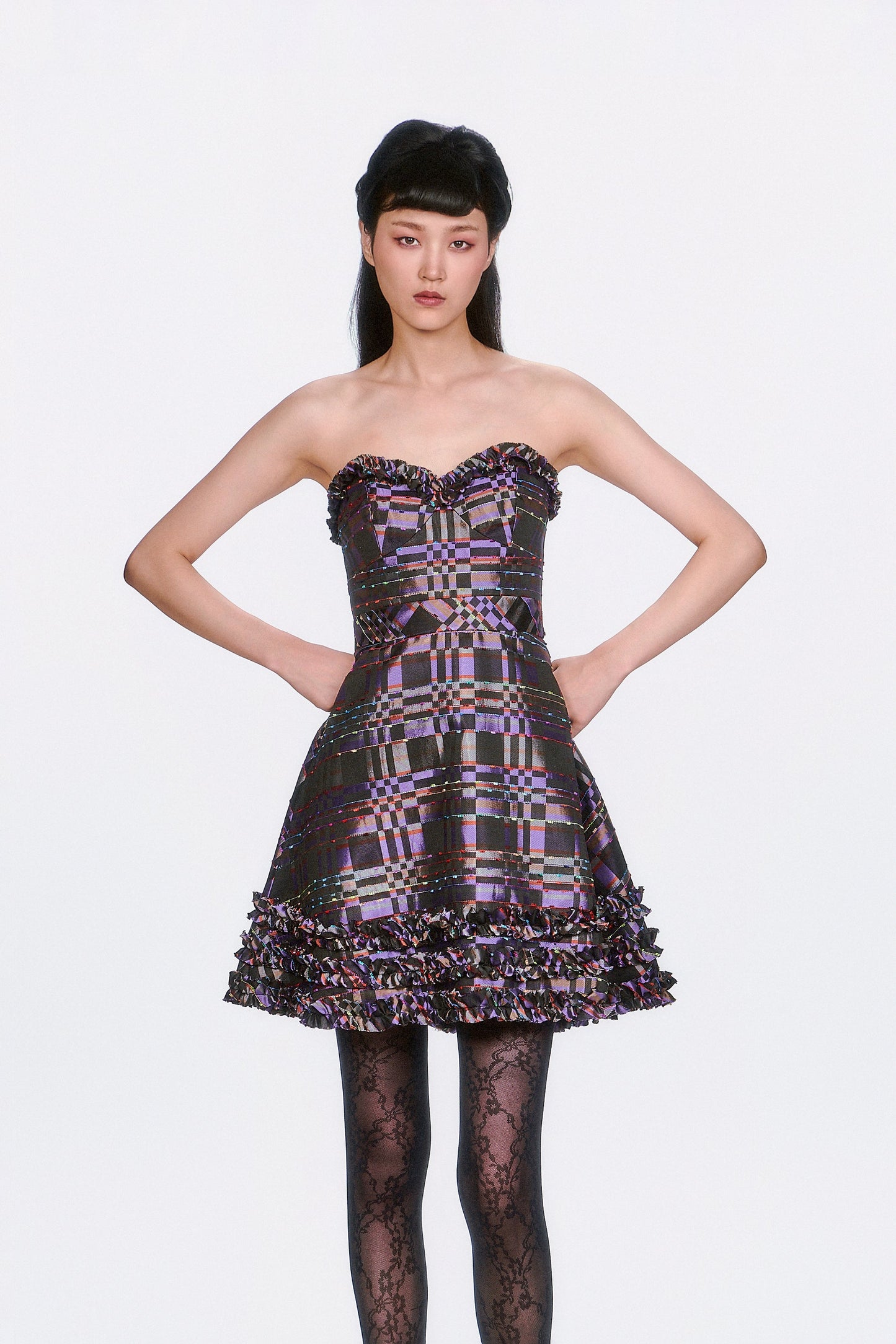 Shangri-La Taffeta Strapless Party Dress