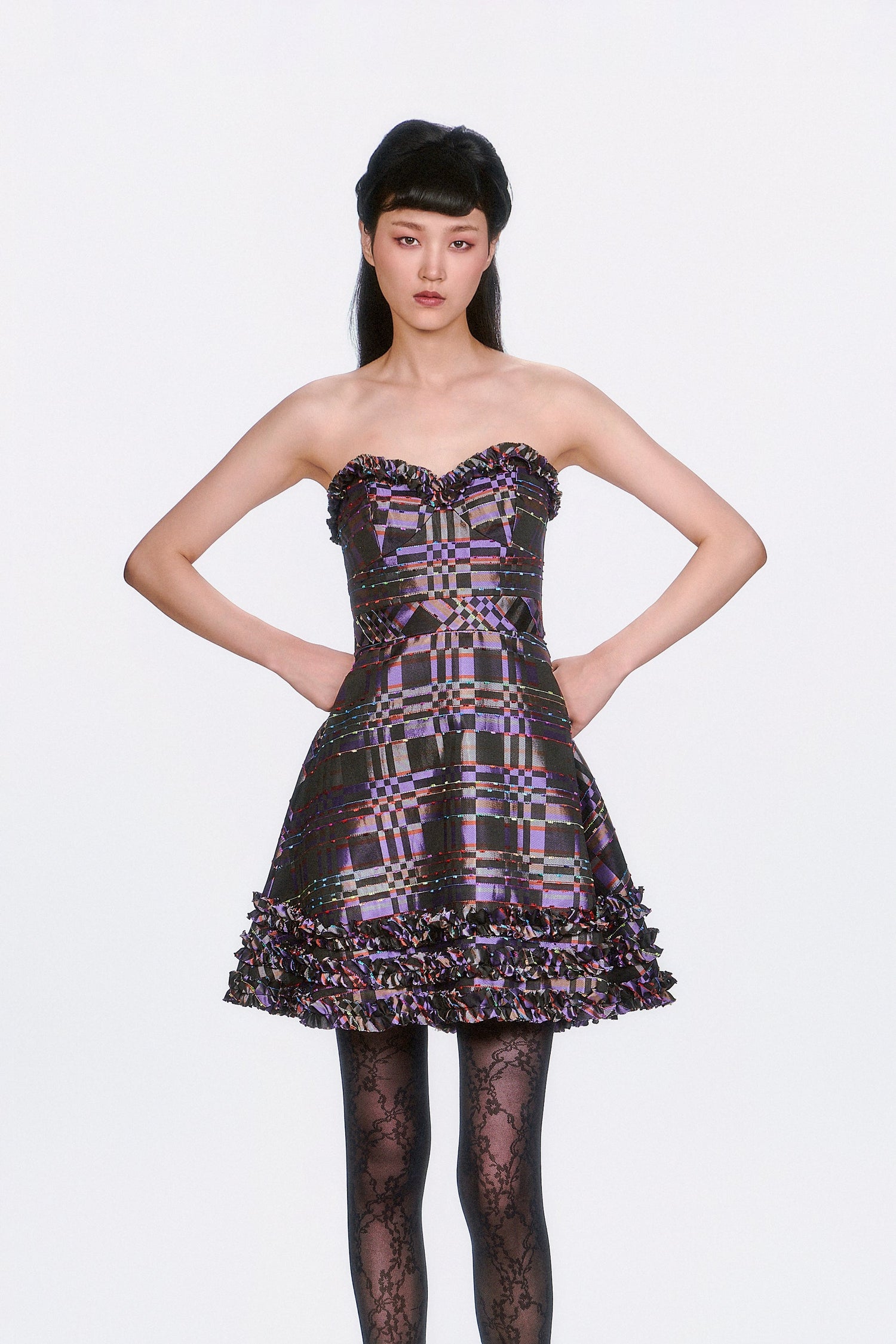 Shangri-La Taffeta Strapless Party Dress: exudes modern glamour with its sleek silhouette