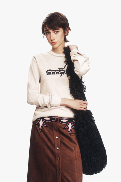 Anna Sui Thermal T-Shirt - Oatmeal