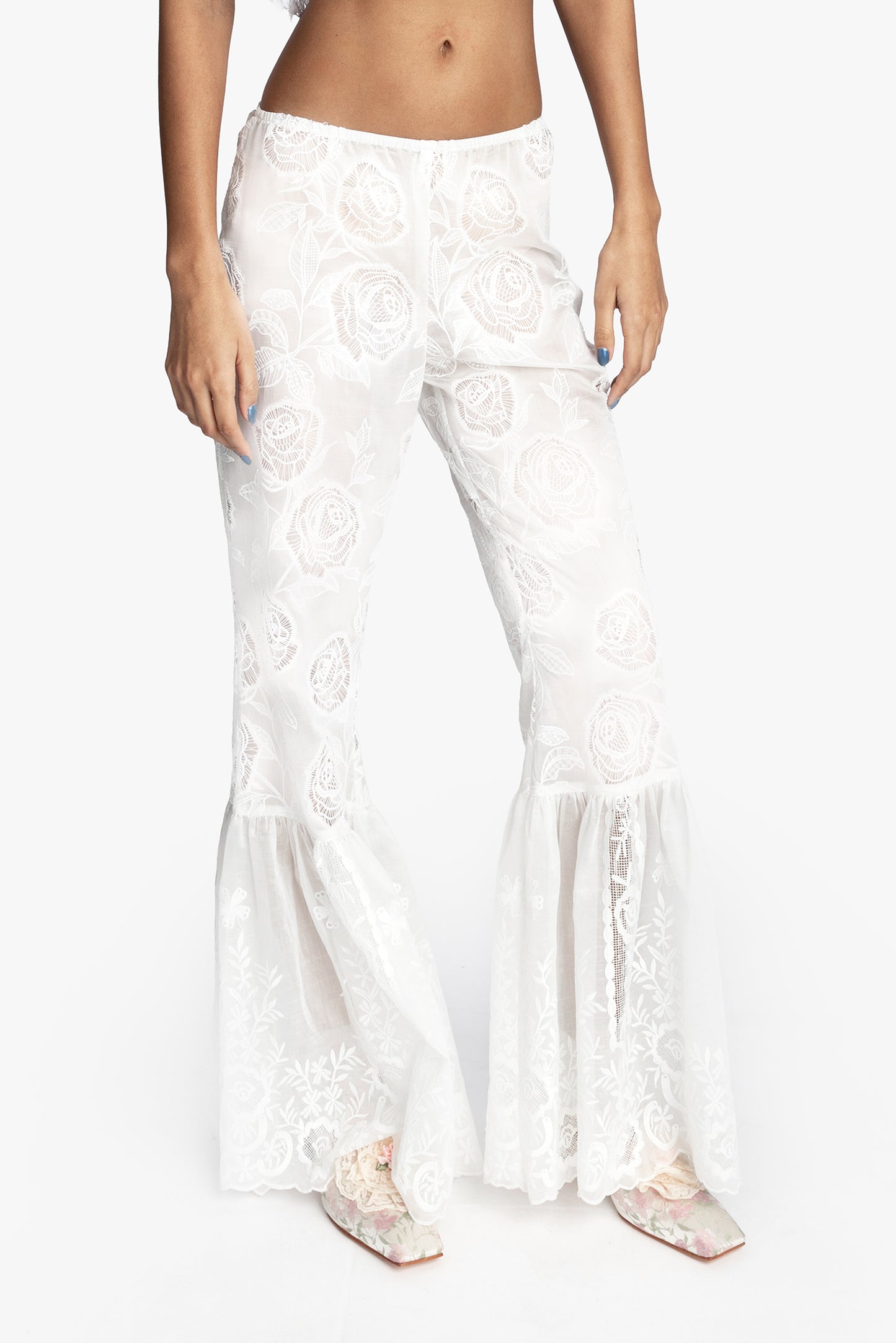 Cottage Rose Lace Pants