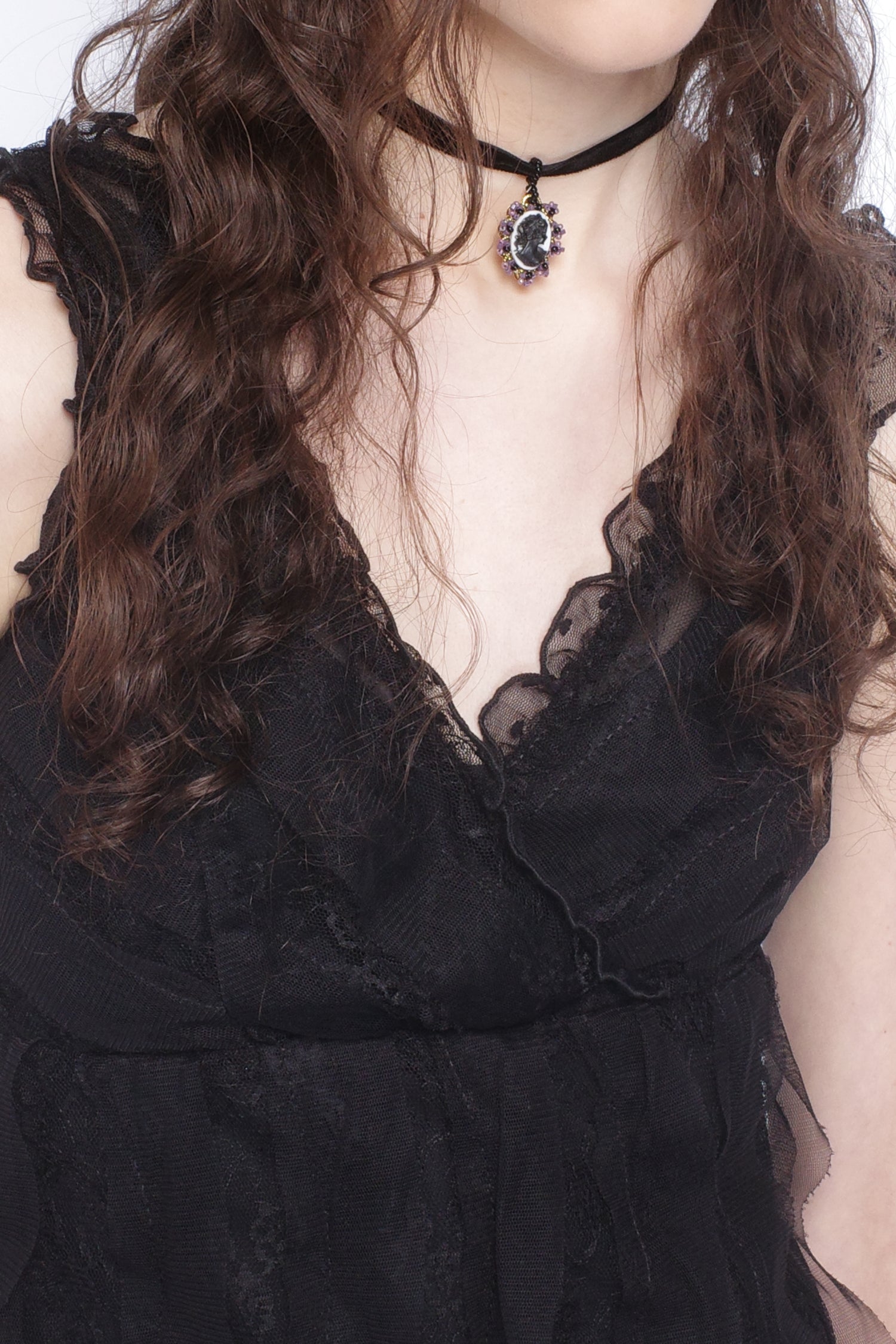 Black Combo Sleeveless Lace Dress Black Combo Sleeveless Lace Dress