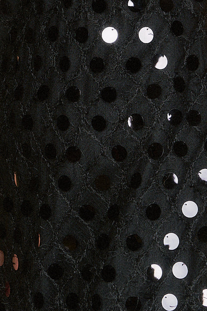 Mesh Paillettes Mini Dress
