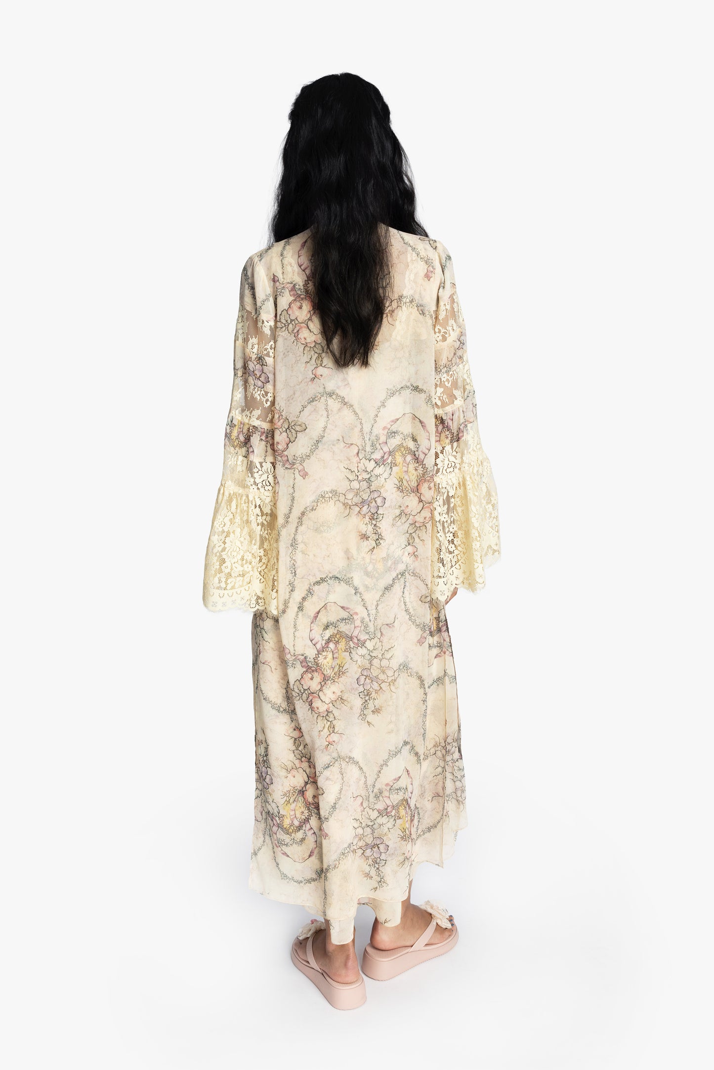 Spirit Bloom Chiffon Peignoir