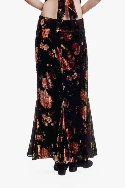 Folia Devore Trumpet Skirt
