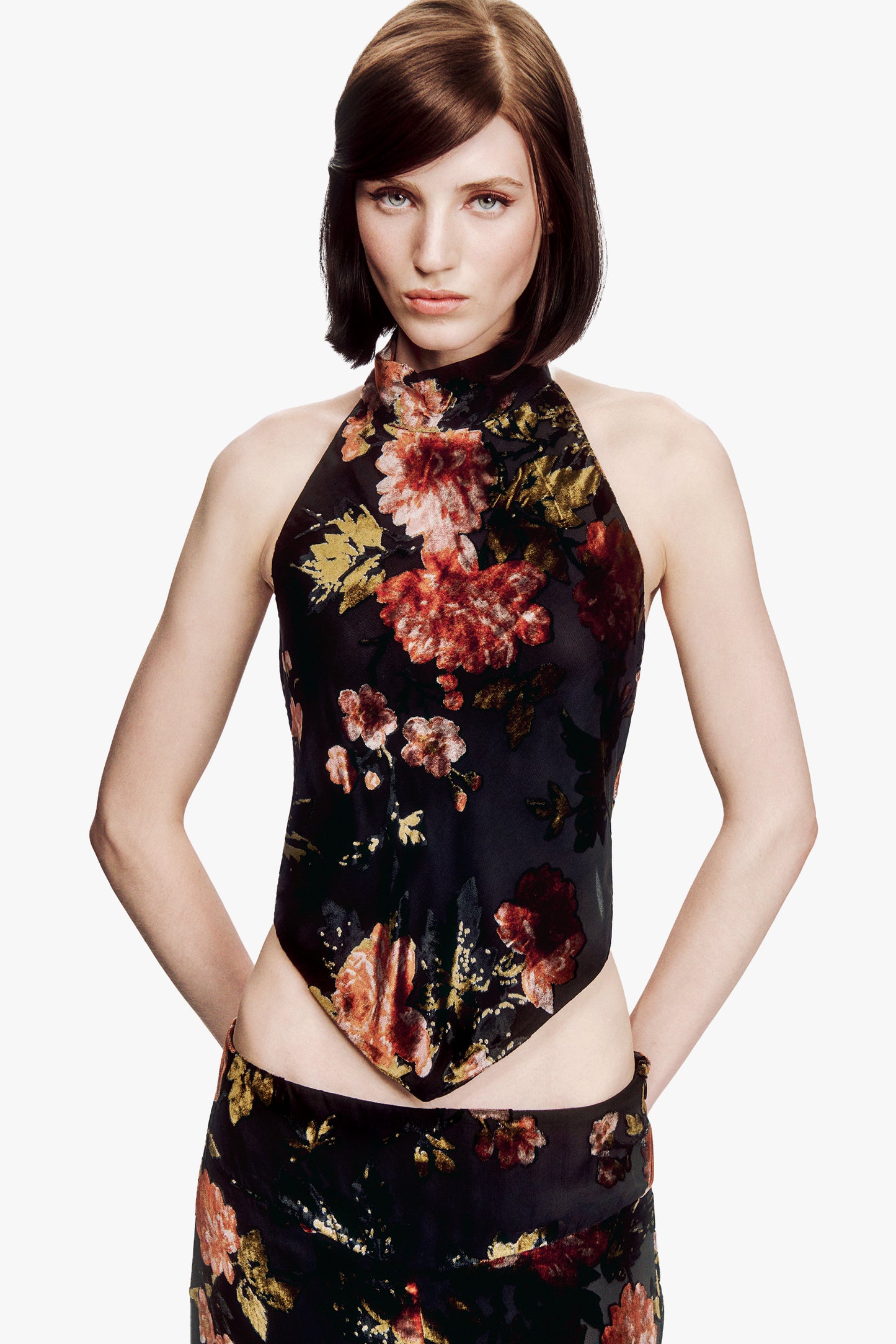 Folia Devore Halter Top