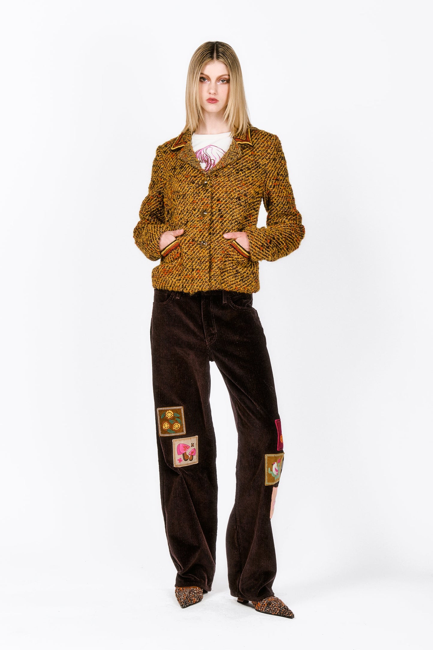 Mustard Tweed Jacket