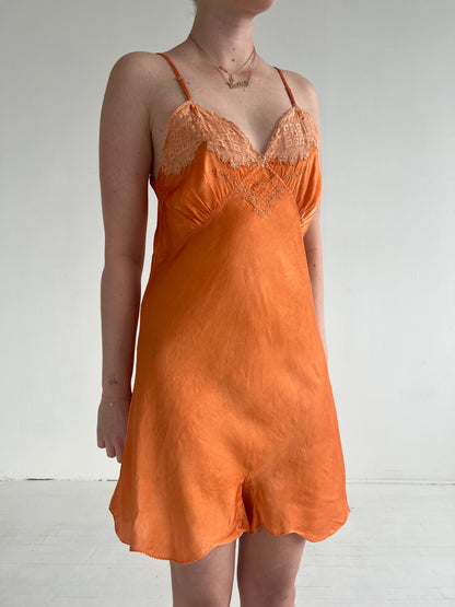 Vintage 1930s Orange Romper