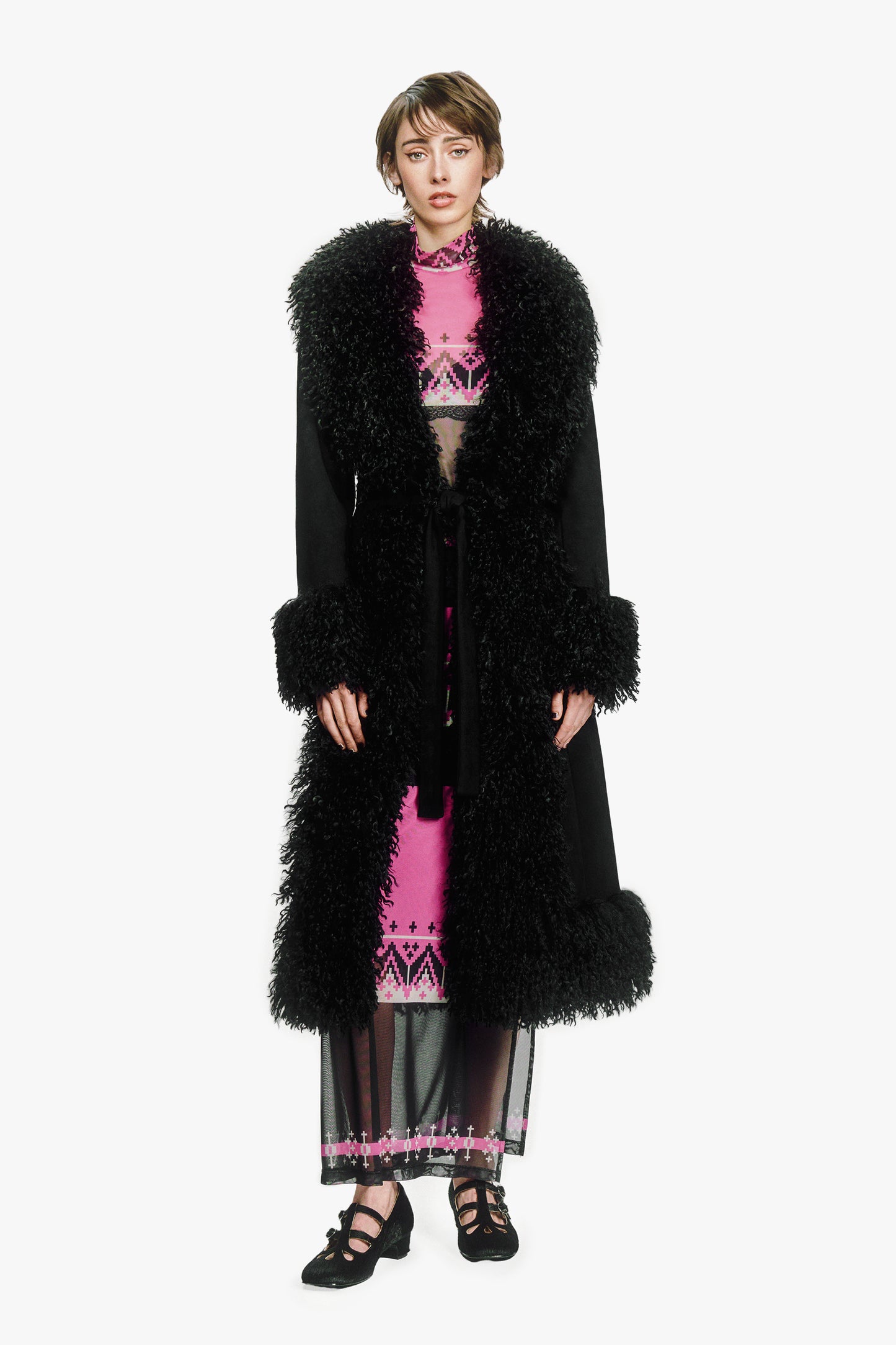 Faux Suede Coat