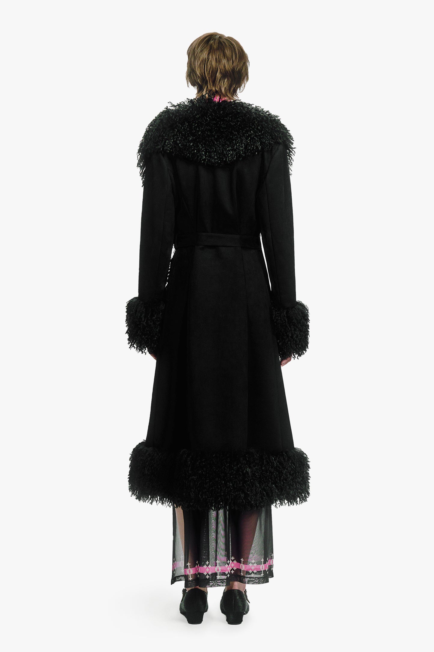 Faux Suede Coat