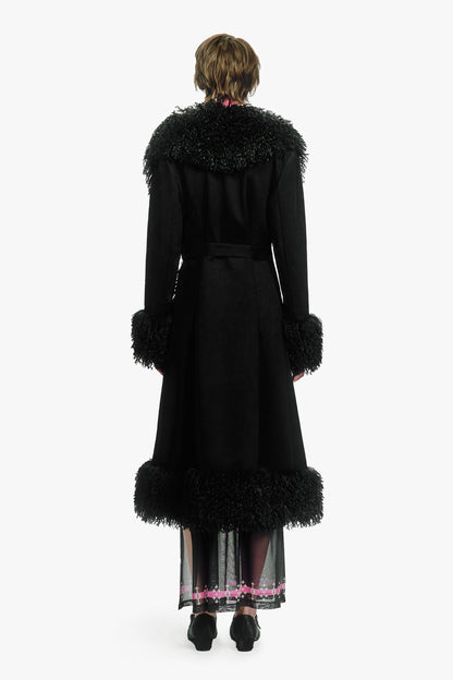 Faux Suede Coat