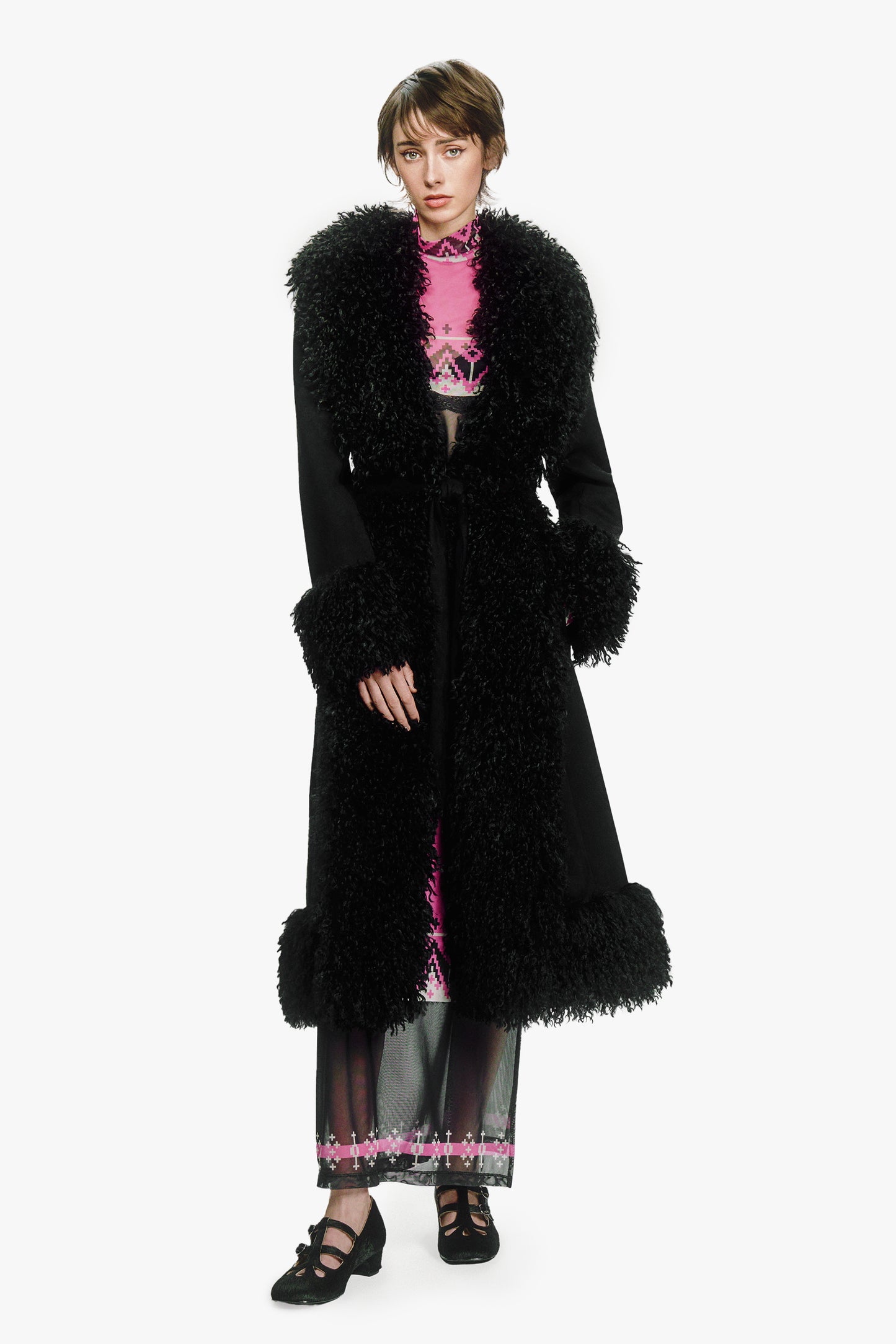 Faux Suede Coat