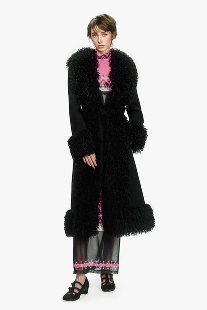 Faux Suede Coat