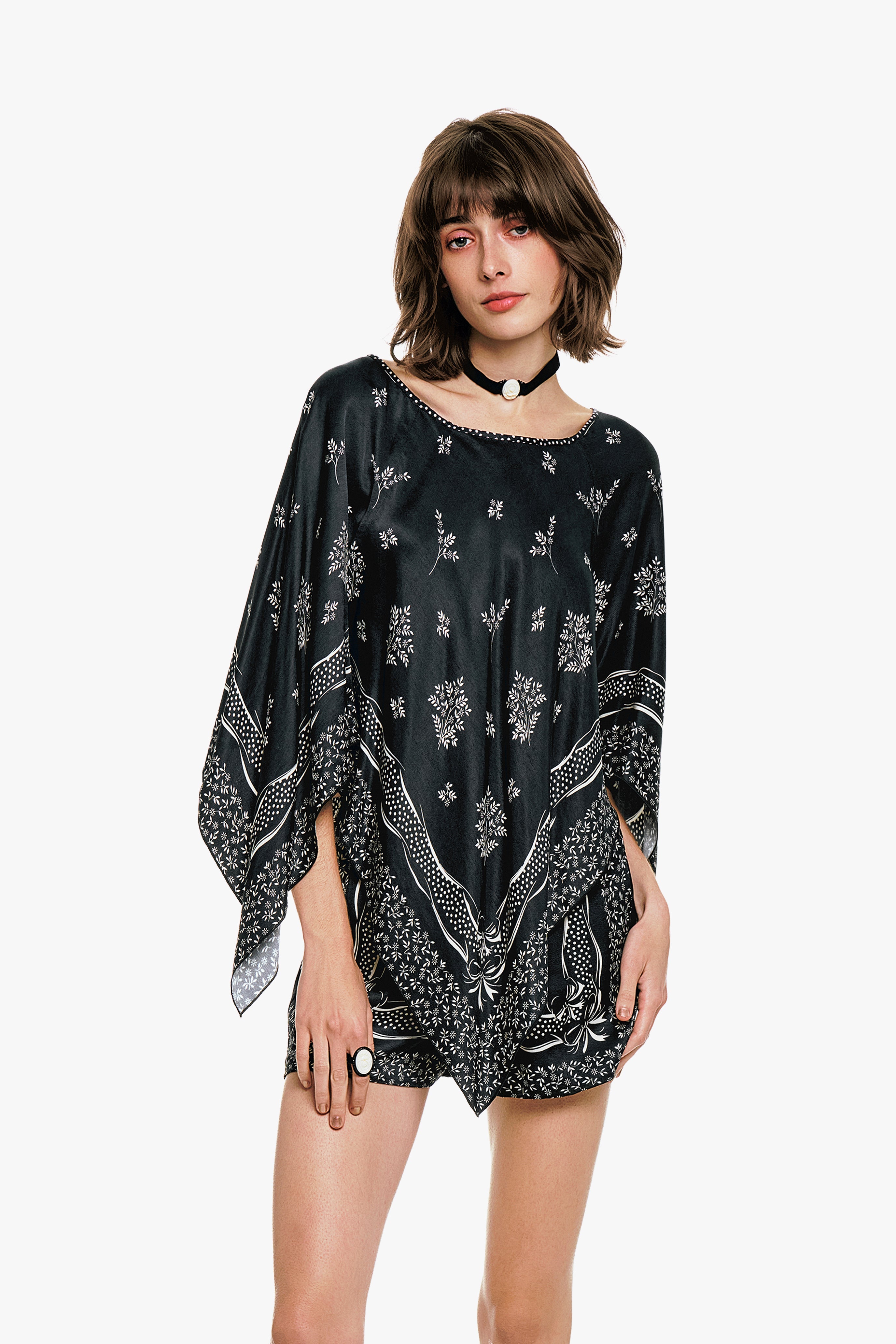 ANNA SUI 正規店購入 フリル ロング ニット カラフル ベストジレ レア ANNA SUI Archive アソートバックグラフィック ロンティ PURPLE 22SU-I