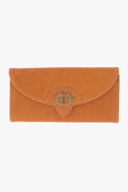 Butterfly Embossed Keyhole Wallet