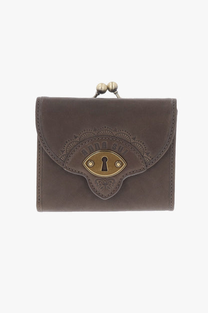 Butterfly Embossed Keyhole Mini Wallet