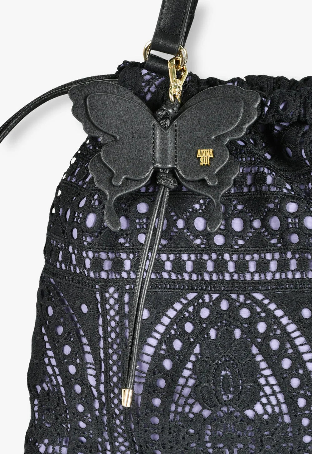 Violet Allure Lace Tote Bag