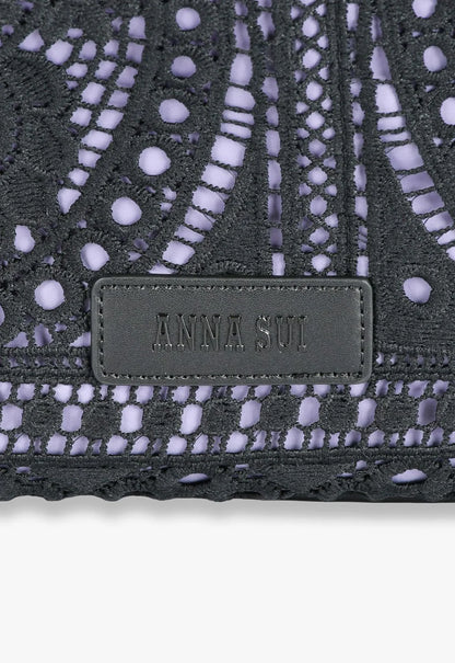 Violet Allure Lace Tote Bag