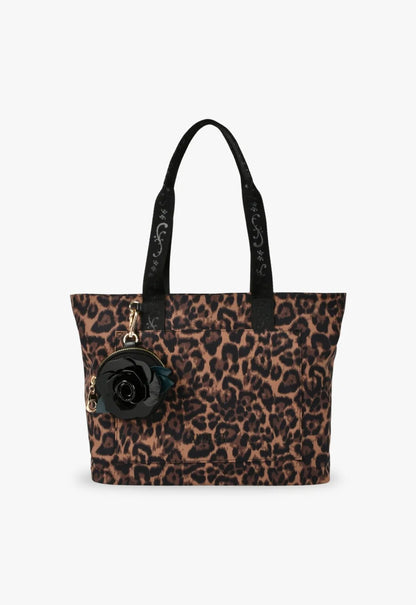 Wild Rose Leopard Bag