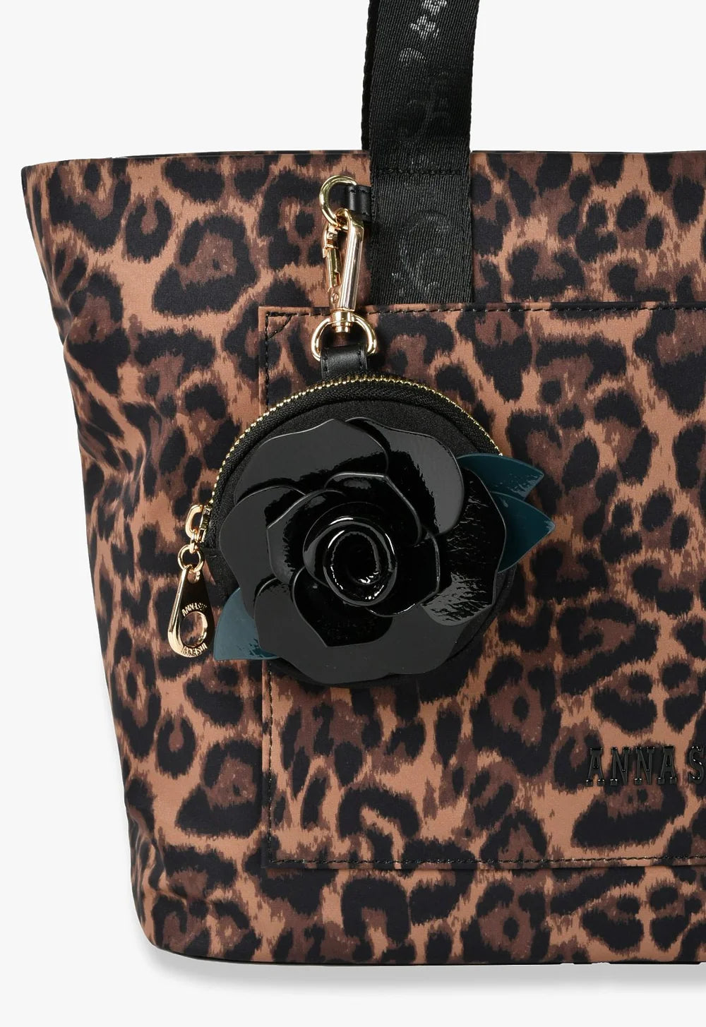 Wild Rose Leopard Bag