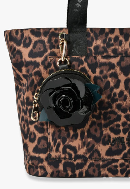 Wild Rose Leopard Bag