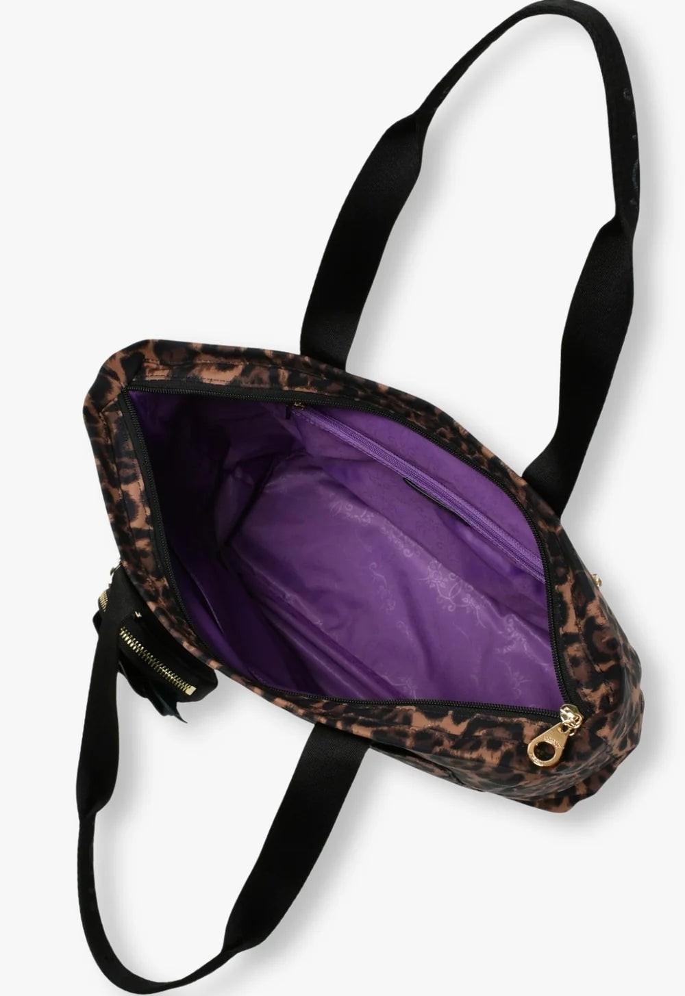 Wild Rose Leopard Bag