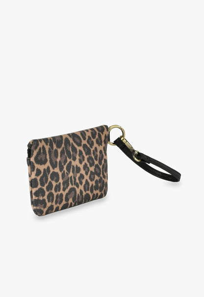Wild Heart Leopard Wristlet