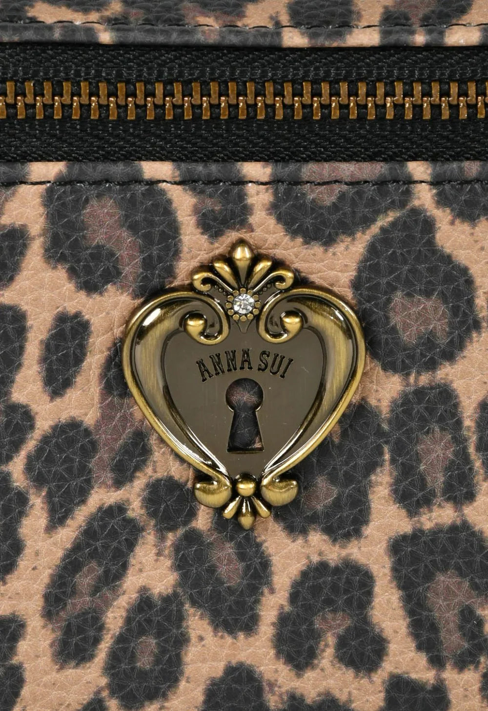 Wild Heart Leopard Wristlet