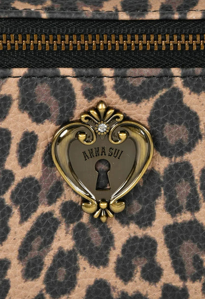Wild Heart Leopard Wristlet