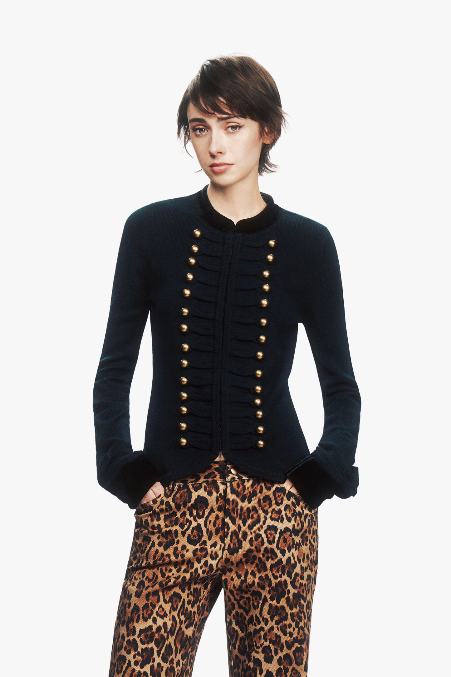 Military Cardigan Jacket