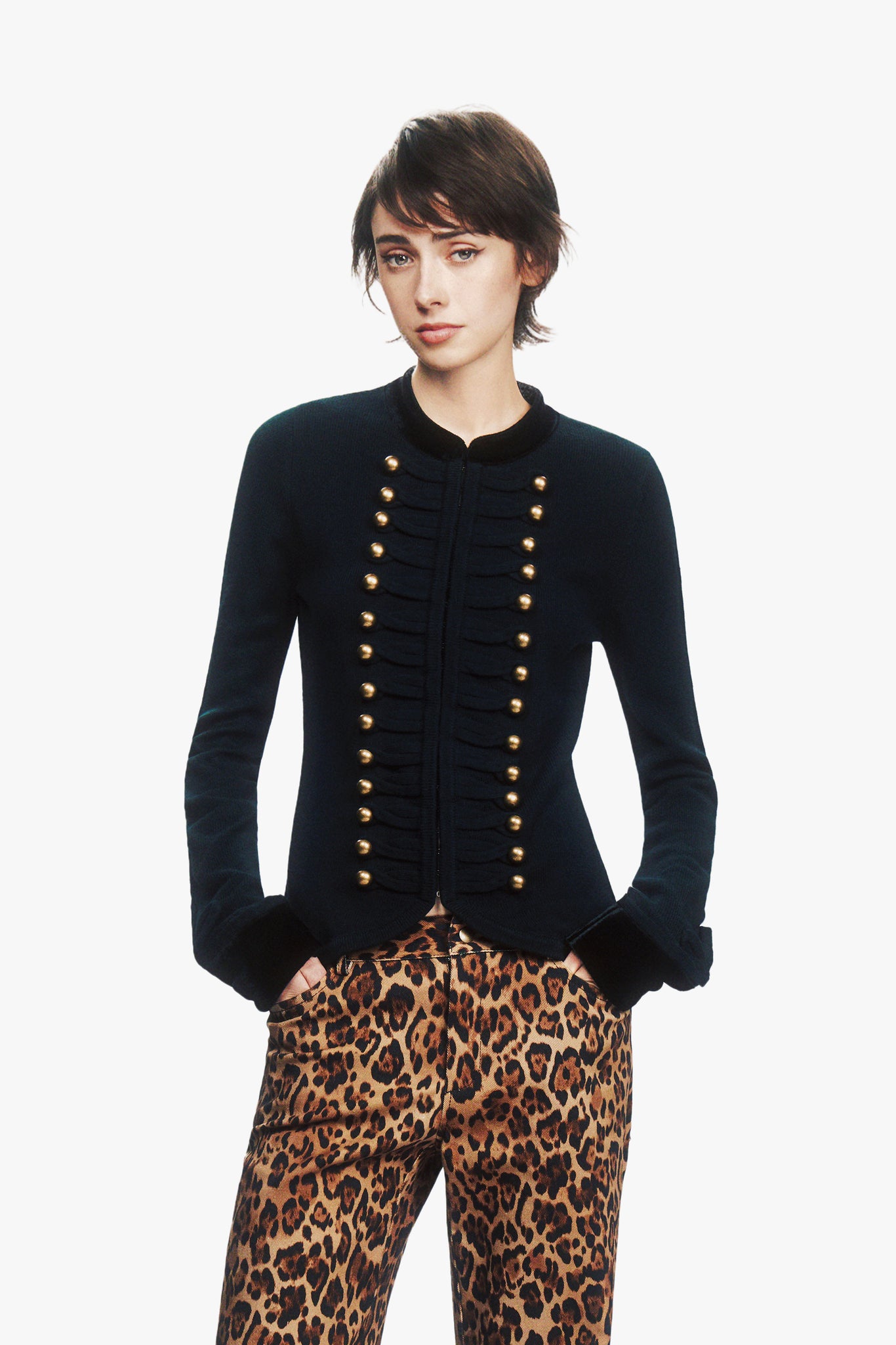 Military Cardigan Jacket