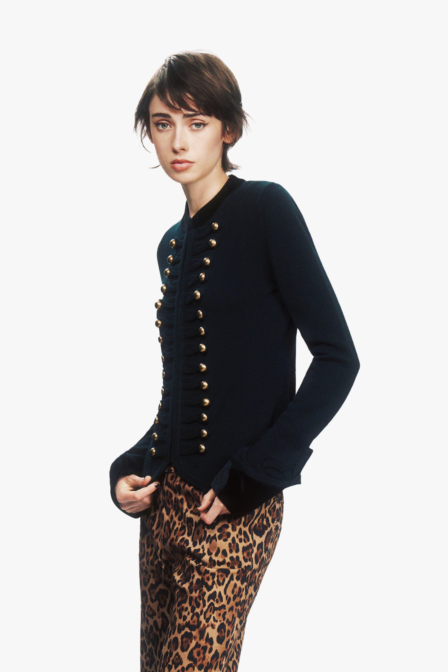 Military Cardigan Jacket