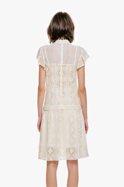 Victorian Lace Combo Drop Waist Dress 2 Victorian Lace Combo Drop Waist Dress 2