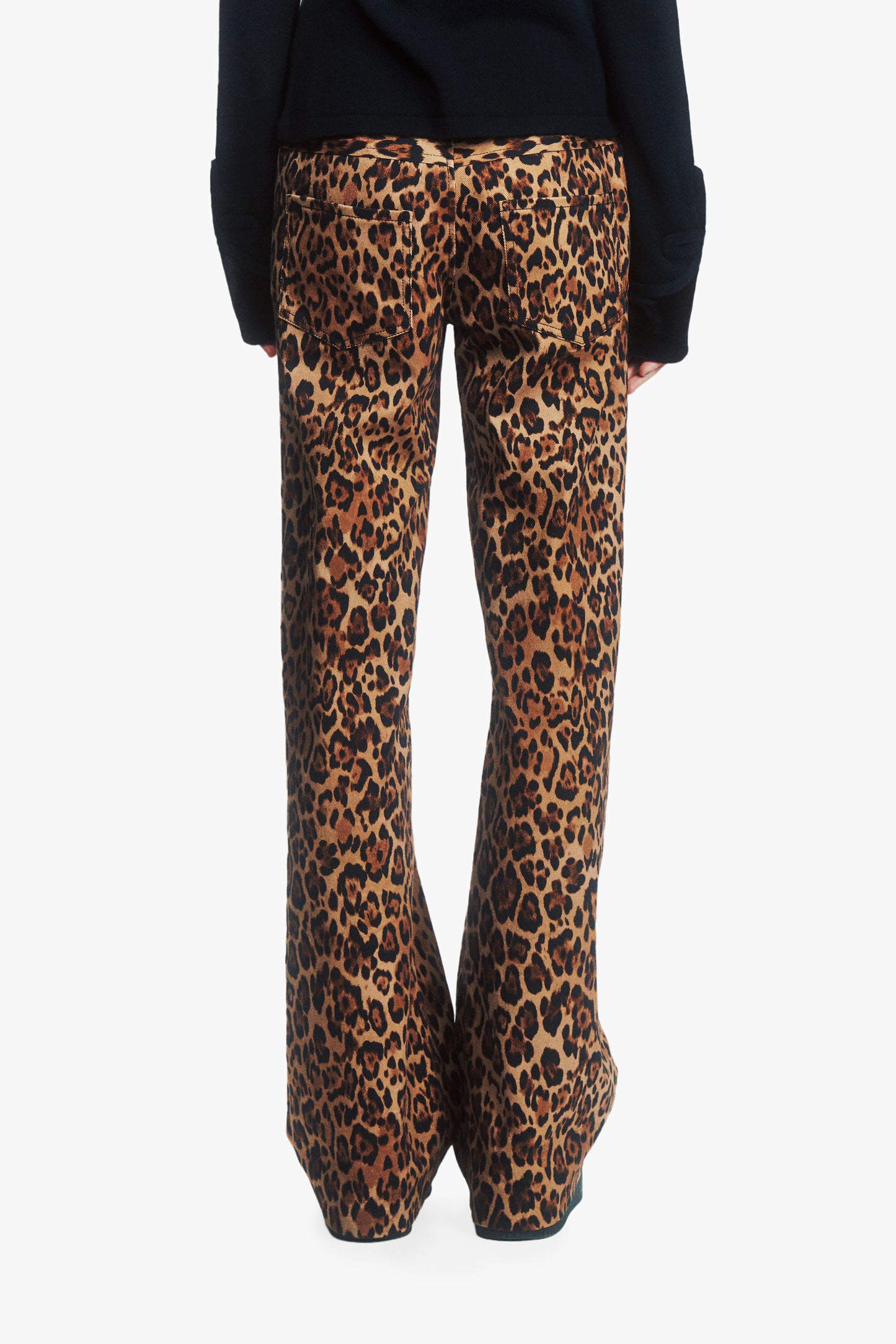 Leopard Denim Jeans